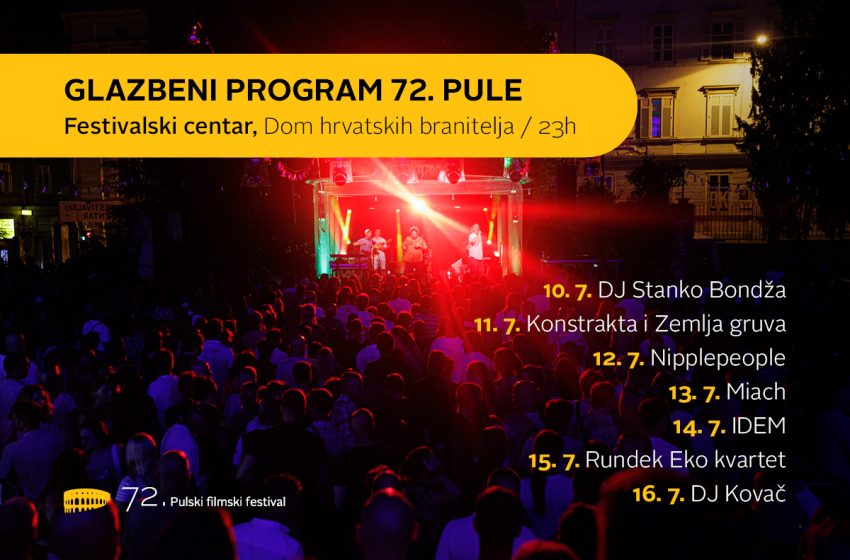 Glazbeni program 72. Pulskog filmskog festivala AHG